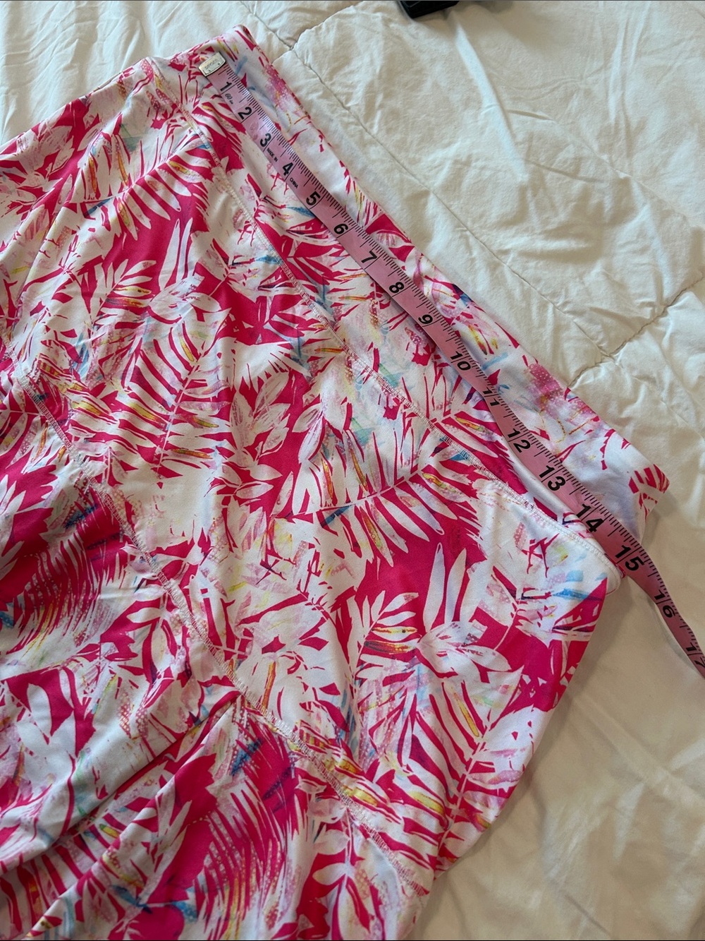 Reel Legends Pink Tropical Print Athletic Skirt - Picture 5 of 7